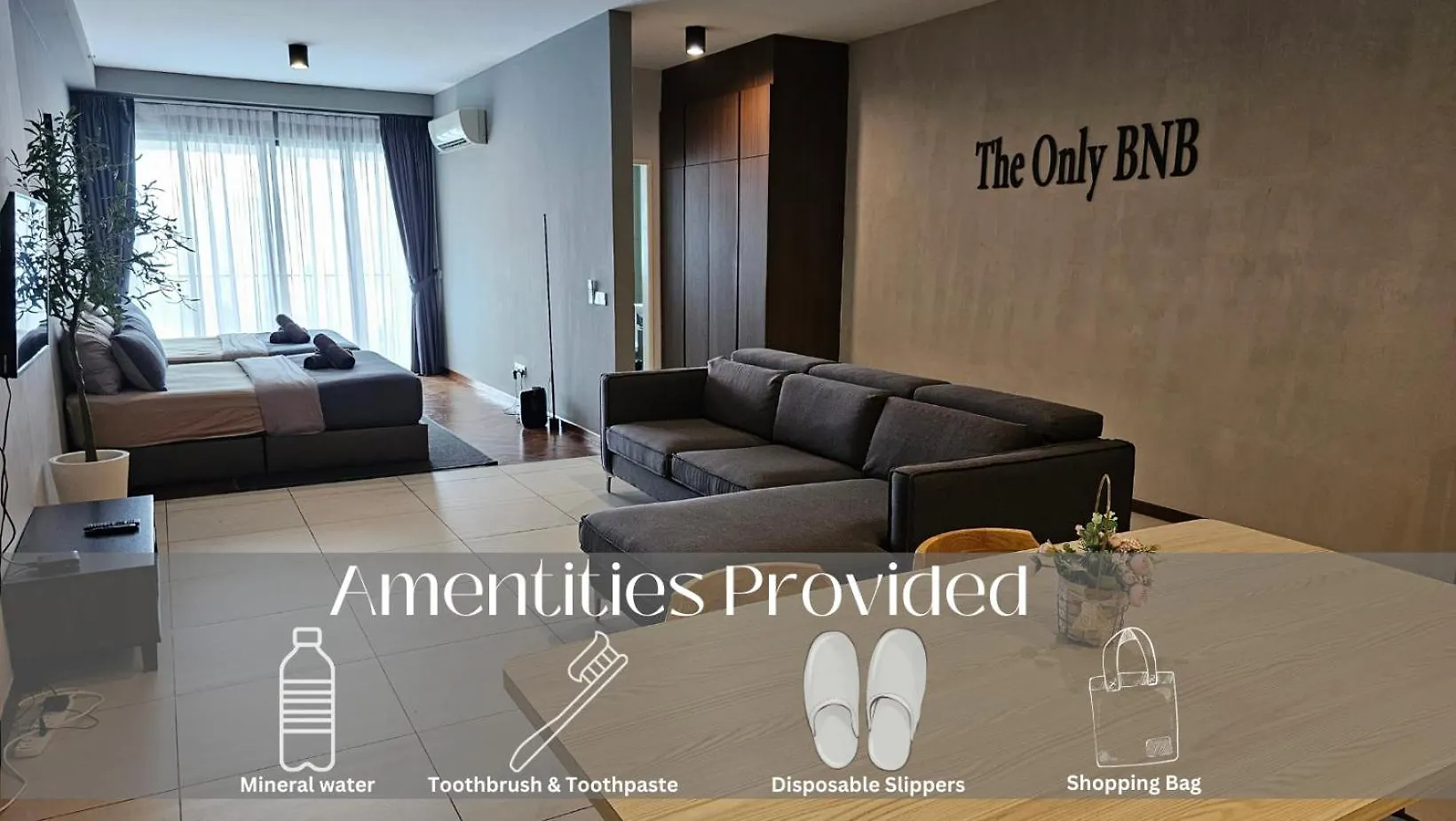 Deluxe Seaview Suite Twin Bed By The Only Bnb Tanjung Tokong Malaysia